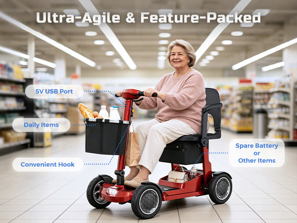 SUGOGO mobility scooter lifestyle detail