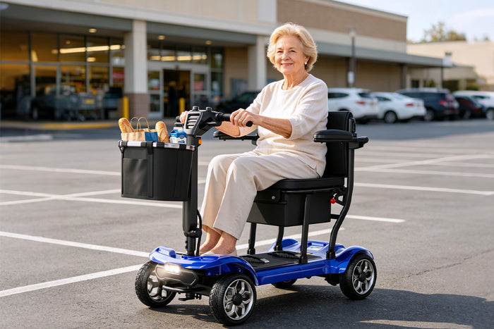 SUGOGO scooter folded near a car trunk